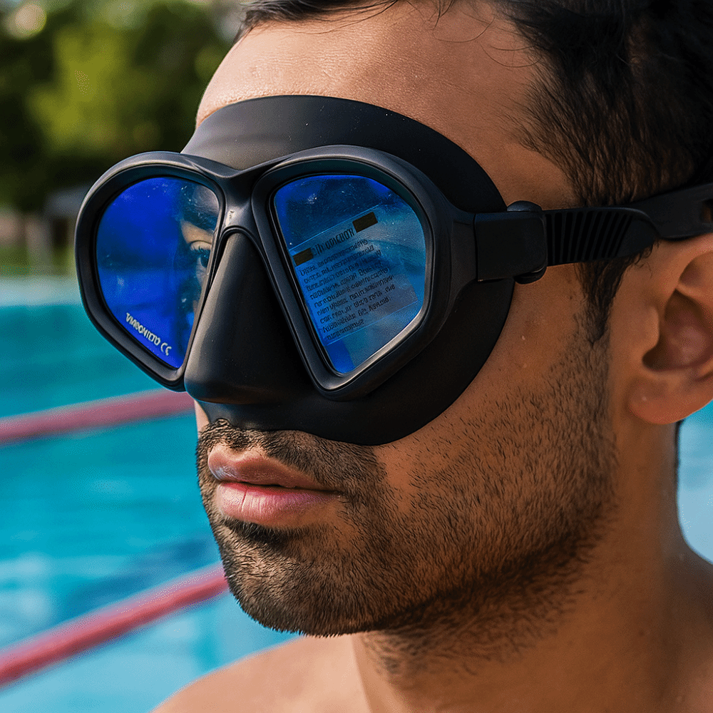Snorkel Set - Маска для фридайвинга из закаленного стекла,